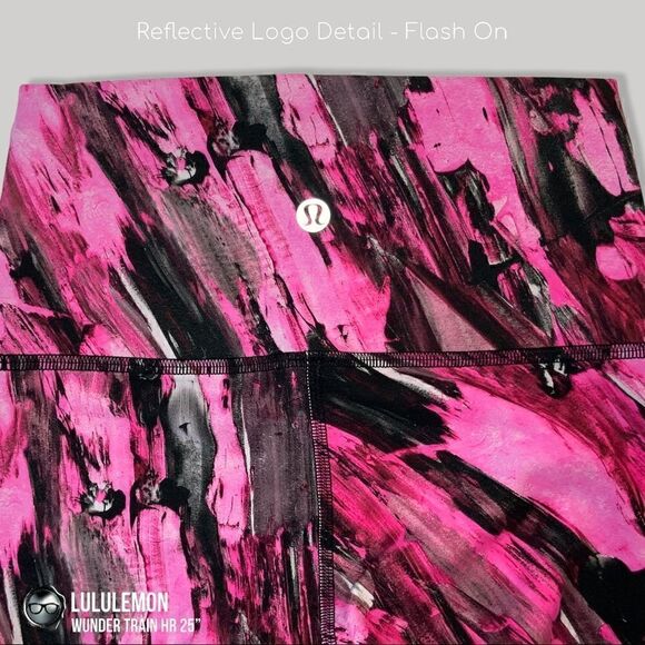 LULULEMON WUNDER TRAIN HIGH-RISE 25” INCENTIVE REFRESH SONIC PINK SIZE 2 LEGGING - Picture 9 of 15
